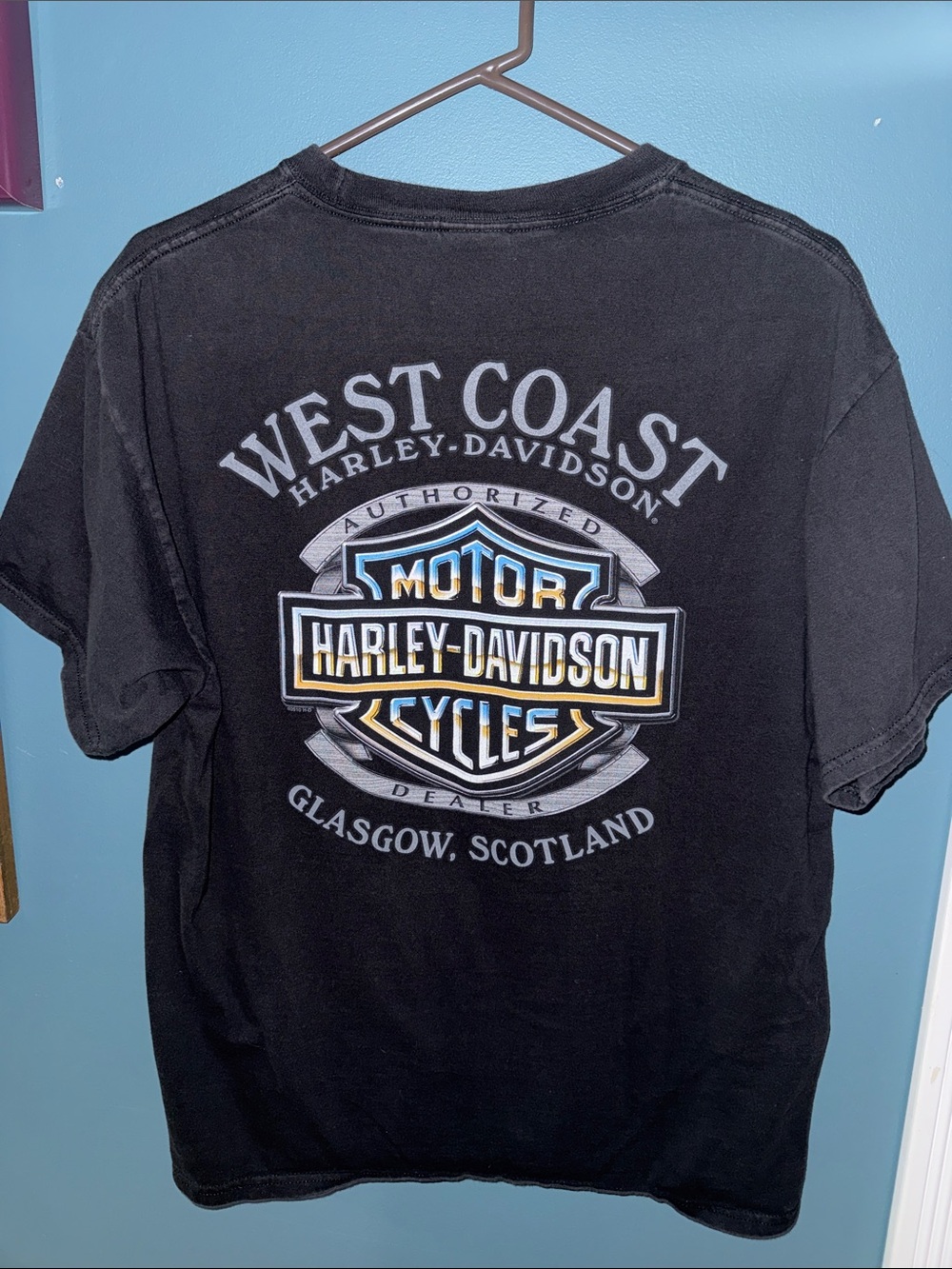 Harley-Davidson Black Short Sleeve West Coast Glasgow Graphic Tee